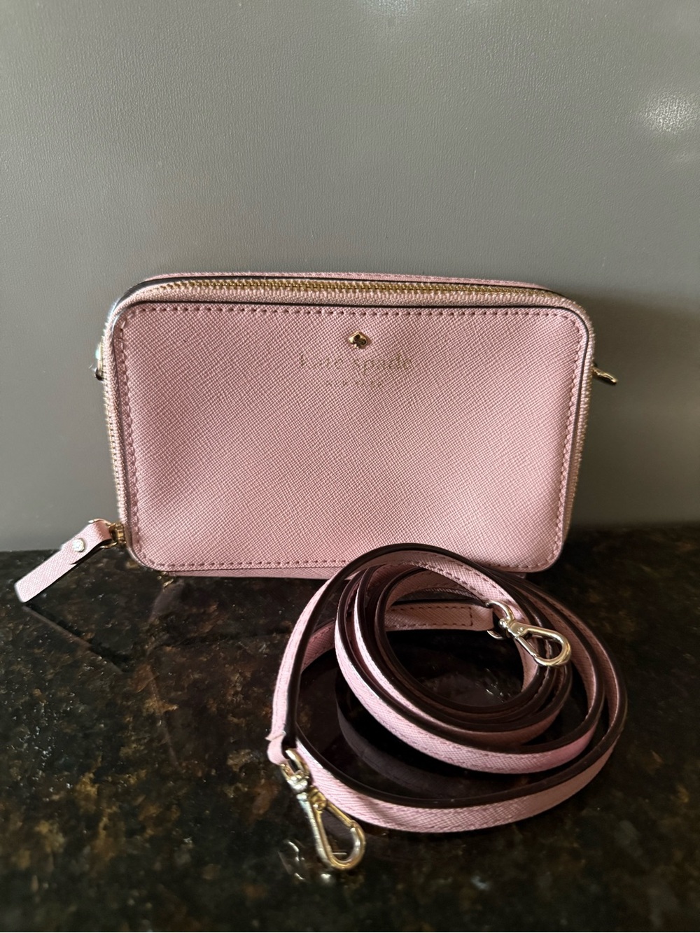 Kate Spade ♠️ 2 - Way Pink Crossbody Bag / Clutch NWOT
